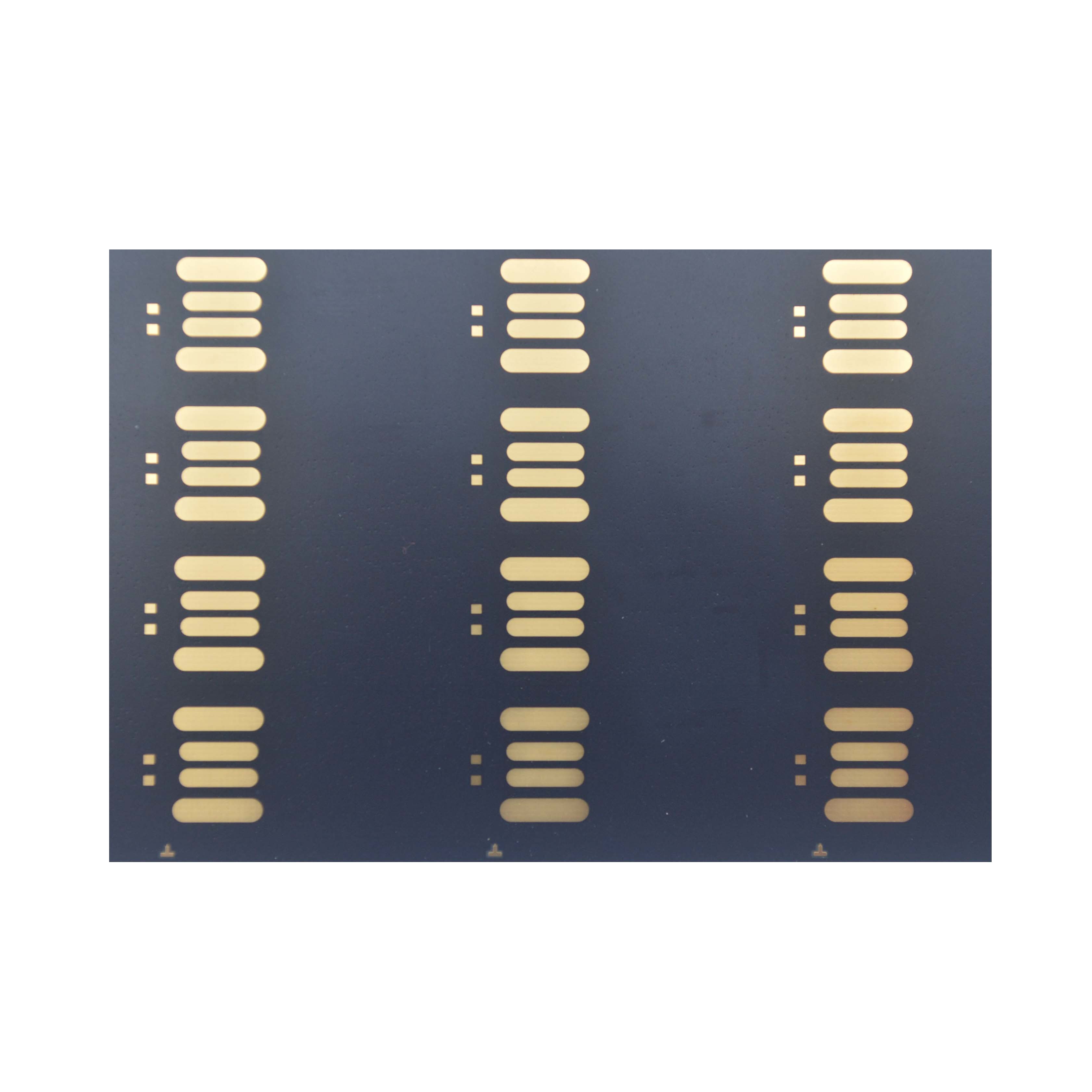Bright Gold 0.2mm Multilayer substrate Fabrication With AUS308 PSR